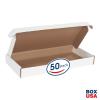 imageBOX USA BMFL18124 18quotL x 12quotW x 4quotH White Pack of 25200ECT32B Corrugated