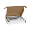 imageBOX USA BMFL18124 18quotL x 12quotW x 4quotH White Pack of 25200ECT32B Corrugated