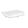 imageBOX USA BMFL18124 18quotL x 12quotW x 4quotH White Pack of 25200ECT32B Corrugated