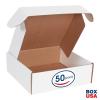 imageBOX USA BMFL18124 18quotL x 12quotW x 4quotH White Pack of 25200ECT32B Corrugated
