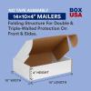imageBOX USA BMFL18124 18quotL x 12quotW x 4quotH White Pack of 25200ECT32B Corrugated