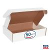 imageBOX USA BMFL18124 18quotL x 12quotW x 4quotH White Pack of 25200ECT32B Corrugated