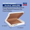imageBOX USA BMFL18124 18quotL x 12quotW x 4quotH White Pack of 25200ECT32B Corrugated