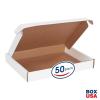 imageBOX USA BMFL18124 18quotL x 12quotW x 4quotH White Pack of 25200ECT32B Corrugated
