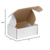 imageBOX USA BMFL18124 18quotL x 12quotW x 4quotH White Pack of 25200ECT32B Corrugated