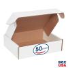imageBOX USA BMFL18124 18quotL x 12quotW x 4quotH White Pack of 25200ECT32B Corrugated