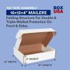 imageBOX USA BMFL18124 18quotL x 12quotW x 4quotH White Pack of 25200ECT32B Corrugated