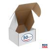 imageBOX USA BMFL18124 18quotL x 12quotW x 4quotH White Pack of 25200ECT32B Corrugated