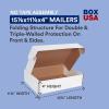 imageBOX USA BMFL18124 18quotL x 12quotW x 4quotH White Pack of 25200ECT32B Corrugated