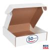 imageBOX USA BMFL18124 18quotL x 12quotW x 4quotH White Pack of 25200ECT32B Corrugated