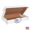 imageBOX USA BMFL18124 18quotL x 12quotW x 4quotH White Pack of 25200ECT32B Corrugated