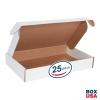 imageBOX USA BMFL18124 18quotL x 12quotW x 4quotH White Pack of 25200ECT32B Corrugated