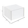 imageBOX USA BMFL18124 18quotL x 12quotW x 4quotH White Pack of 25200ECT32B Corrugated