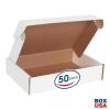 imageBOX USA BMFL18124 18quotL x 12quotW x 4quotH White Pack of 25200ECT32B Corrugated