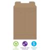 imageBOX USA BRM7 Flat Mailers 17quot x 21quot Kraft Pack of 50