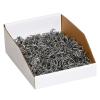 imageBOX USA Cardboard Storage Bins Open Top Bin Box 4quotL x 12quotW x 45quotH 50Pack  Medium for Inventory Organization Parts Garage Warehouse or Home Cubby Oyster White 8x18x10White