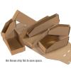 imageBOX USA Cardboard Storage Bins Open Top Bin Box 4quotL x 12quotW x 45quotH 50Pack  Medium for Inventory Organization Parts Garage Warehouse or Home Cubby Oyster White 8x18x10Kraft