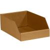 imageBOX USA Cardboard Storage Bins Open Top Bin Box 4quotL x 12quotW x 45quotH 50Pack  Medium for Inventory Organization Parts Garage Warehouse or Home Cubby Oyster White 8x18x10Kraft