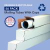 imageBOX USA Long Cardboard Boxes 37quotL x 3quotW x 3quotH Pack of 25  Poster Tube for Mailing and Storage of Blueprints Artwork Crafts Long Art Holder 37 inches2 x 2 x 25
