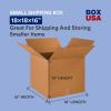 imageBOX USA Moving Boxes Medium 18quotL x 18quotW x 16quotH 20Pack  Corrugated Cardboard Box for Packing Shipping and Storage18x18x16 181816Standard Corrugated
