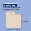 imageBOX USA Packing Paper Roll 1200L x 36quotW  Large Kraft Newsprint for Shipping Packaging Storage and Moving Supplies