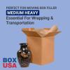 imageBOX USA Packing Paper Roll 1200L x 36quotW  Large Kraft Newsprint for Shipping Packaging Storage and Moving Supplies