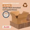 imageBOX USA Shipping Boxes Flat 12quotL x 12quotW x 6quotH 25Pack  Corrugated Cardboard Box for Packing Moving and Storage12x12x6
