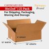 imageBOX USA Shipping Boxes Flat 12quotL x 12quotW x 6quotH 25Pack  Corrugated Cardboard Box for Packing Moving and Storage12x12x6
