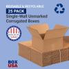 imageBOX USA Shipping Boxes Flat 12quotL x 12quotW x 6quotH 25Pack  Corrugated Cardboard Box for Packing Moving and Storage12x12x6