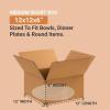 imageBOX USA Shipping Boxes Flat 12quotL x 12quotW x 6quotH 25Pack  Corrugated Cardboard Box for Packing Moving and Storage12x12x6