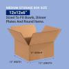 imageBOX USA Shipping Boxes Flat 12quotL x 12quotW x 6quotH 25Pack  Corrugated Cardboard Box for Packing Moving and Storage12x12x6