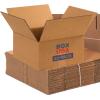 imageBOX USA Shipping Boxes Flat 12quotL x 12quotW x 6quotH 25Pack  Corrugated Cardboard Box for Packing Moving and Storage12x12x6