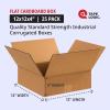 imageBOX USA Shipping Boxes Flat 12quotL x 12quotW x 6quotH 25Pack  Corrugated Cardboard Box for Packing Moving and Storage12x12x6
