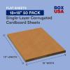 imageBOX USA Shipping Cardboard Sheets 20quotL x 12quotW 50Pack  Corrugated Sheets for Packing Moving and Storage Supplies18x18