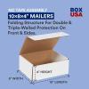 imageBOX USA Small Shipping Boxes 175quotL x 35quotW x 35quotH 50Pack  Foldable Corrugated Cardboard CrushProof Box for Shipping Packing Moving and Storage10 x 8 x 4