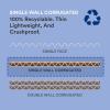 imageBOX USA Small Shipping Boxes 175quotL x 35quotW x 35quotH 50Pack  Foldable Corrugated Cardboard CrushProof Box for Shipping Packing Moving and Storage8 x 6 x 4