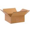 imageBOX USA 10 x 10 x 4 Corrugated Cardboard Boxes Flat 10quotL x 10quotW x 4quotH Pack of 25  Shipping Packaging Moving Storage Box for Home or Business Strong Wholesale Bulk Boxes