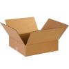 imageBOX USA 14 x 14 x 4 Corrugated Cardboard Boxes Flat 14quotL x 14quotW x 4quotH Pack of 25  Shipping Packaging Moving Storage Box for Home or Business Strong Wholesale Bulk Boxes
