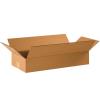 imageBOX USA 22x10x4 Flat Corrugated Boxes Flat 22L x 10W x 4H Pack of 25  Shipping Packaging Moving Storage Box for Home or Business Strong Wholesale Bulk Boxes