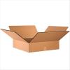 imageBOX USA 24x24x6 Flat Corrugated Boxes Flat 24L x 24W x 6H Pack of 10  Shipping Packaging Moving Storage Box for Home or Business Strong Wholesale Bulk BoxesDouble Wall