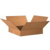 imageBOX USA Shipping Boxes Flat 20quotL x 20quotW x 4quotH 10Pack  Corrugated Cardboard Box for Packing Moving and Storage