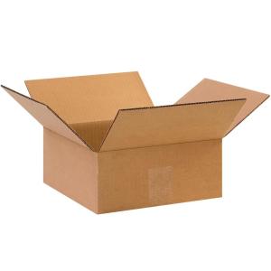 imageBOX USA 10 x 10 x 4 Corrugated Cardboard Boxes Flat 10quotL x 10quotW x 4quotH Pack of 25  Shipping Packaging Moving Storage Box for Home or Business Strong Wholesale Bulk Boxes