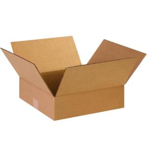 imageBOX USA 14 x 14 x 4 Corrugated Cardboard Boxes Flat 14quotL x 14quotW x 4quotH Pack of 25  Shipping Packaging Moving Storage Box for Home or Business Strong Wholesale Bulk Boxes