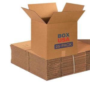 imageBOX USA 15 x 15 x 15 Corrugated Cardboard Boxes Medium 15quotL x 15quotW x 15quotH Pack of 25  Shipping Packaging Moving Storage Box for Home or Business Strong Wholesale Bulk BoxesSingle Wall