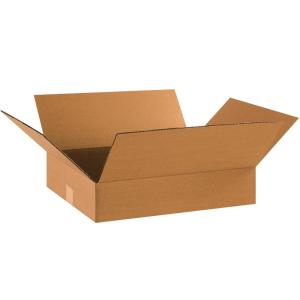 imageBOX USA 18 x 14 x 4 Corrugated Cardboard Boxes Flat 18quotL x 14quotW x 4quotH Pack of 25  Shipping Packaging Moving Storage Box for Home or Business Strong Wholesale Bulk Boxes