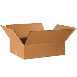 imageBOX USA 20x16x6 Flat Corrugated Boxes Flat 20L x 16W x 6H Pack of 25  Shipping Packaging Moving Storage Box for Home or Business Strong Wholesale Bulk Boxes