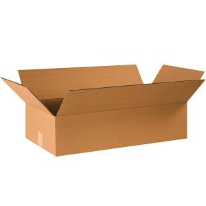 imageBOX USA 24x12x6 Flat Corrugated Boxes Flat 24L x 12W x 6H Pack of 20  Shipping Packaging Moving Storage Box for Home or Business Strong Wholesale Bulk Boxes