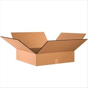 imageBOX USA 24x24x6 Flat Corrugated Boxes Flat 24L x 24W x 6H Pack of 10  Shipping Packaging Moving Storage Box for Home or Business Strong Wholesale Bulk BoxesDouble Wall