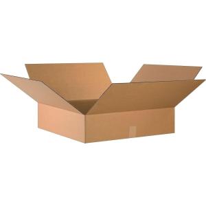 imageBOX USA 24x24x6 Flat Corrugated Boxes Flat 24L x 24W x 6H Pack of 10  Shipping Packaging Moving Storage Box for Home or Business Strong Wholesale Bulk BoxesStandard Corrugated