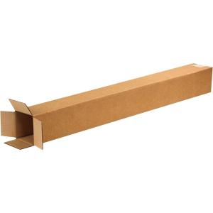 imageBOX USA 4x4x36 Tall Corrugated Boxes Tall 4L x 4W x 36H Pack of 25  Shipping Packaging Moving Storage Box for Home or Business Strong Wholesale Bulk Boxes